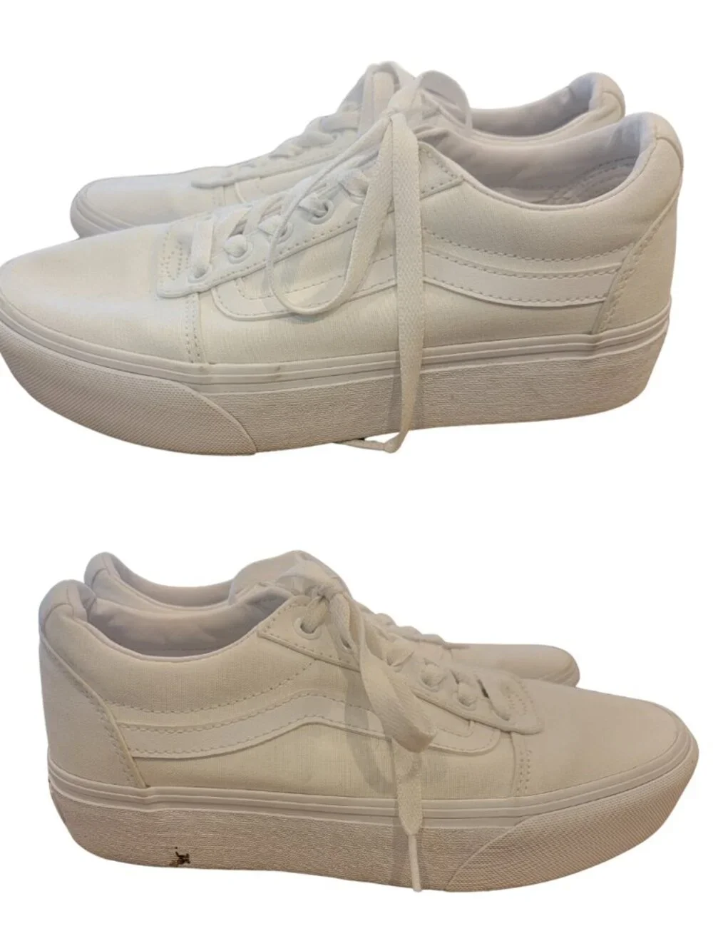 Vans Old Skool Stackform sneakers in True White, MSRP $85